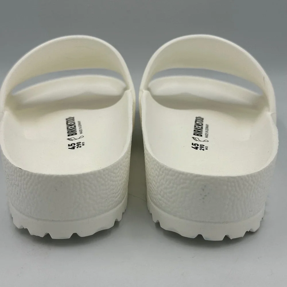 Birkenstock Barbados EVA Slides Mens 12 White‎ Beach Waterproof Sandals NEW READ